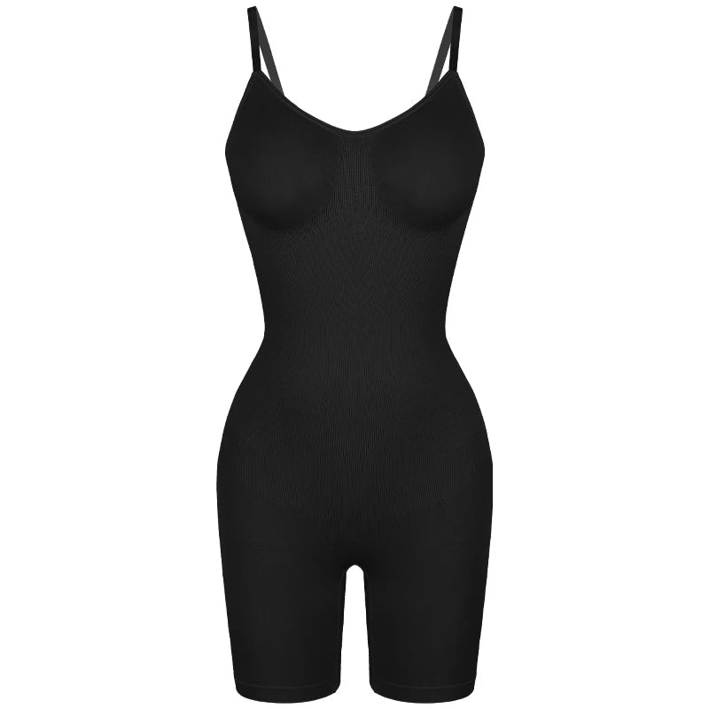 Snap Shapewear Full-Body Bodysuit (Black)
