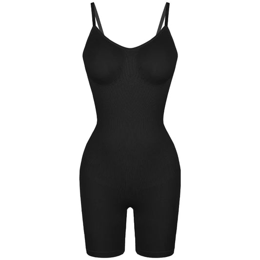 Snap Shapewear Full-Body Bodysuit (Black)