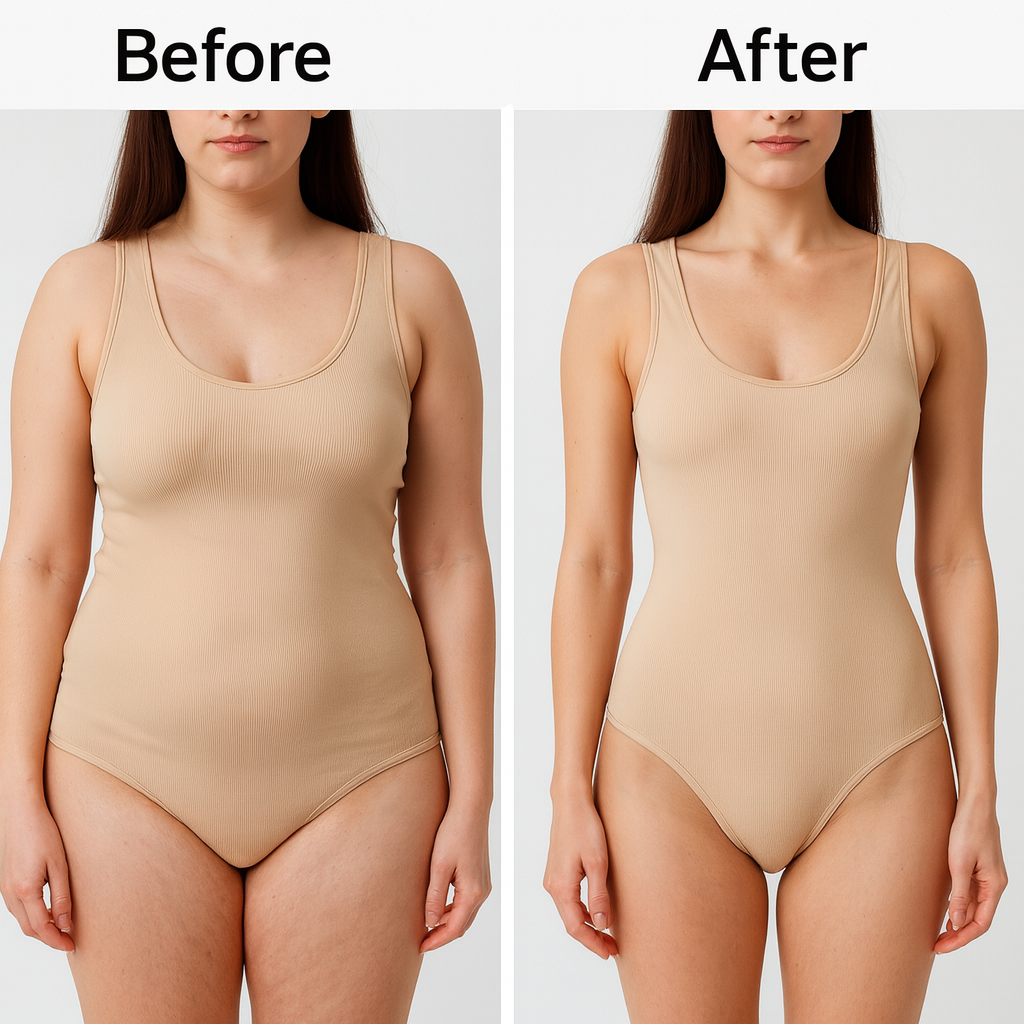 CurveLux Seamless Bodysuit (Nude)