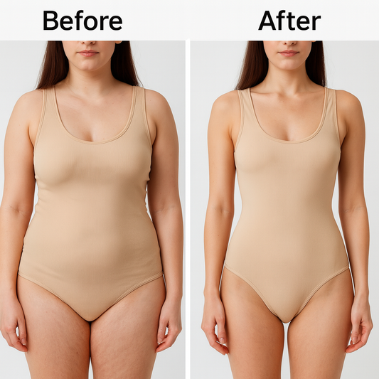 CurveLux Seamless Bodysuit (Nude)